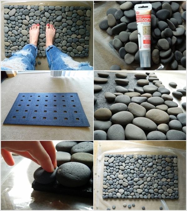 alfombra con piedras