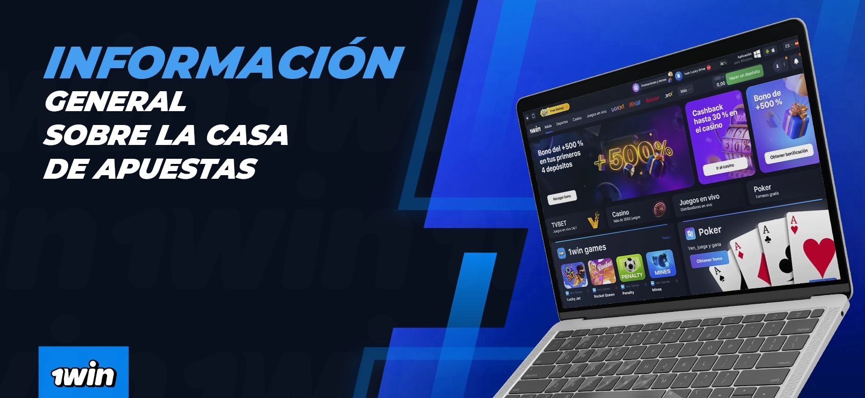 Breve información sobre las actividades de la casa de apuestas 1Win.