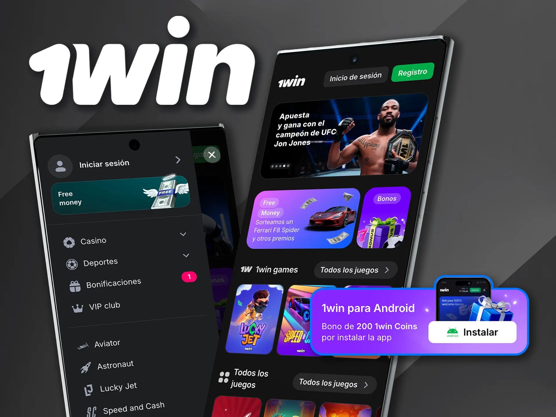 Juega con 1win en tu dispositivo Android y disfruta de tus juegos favoritos.