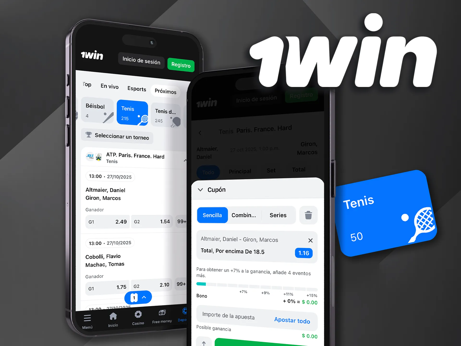 Haz apuestas en tenis desde tu móvil con 1win app y disfruta de cada punto.