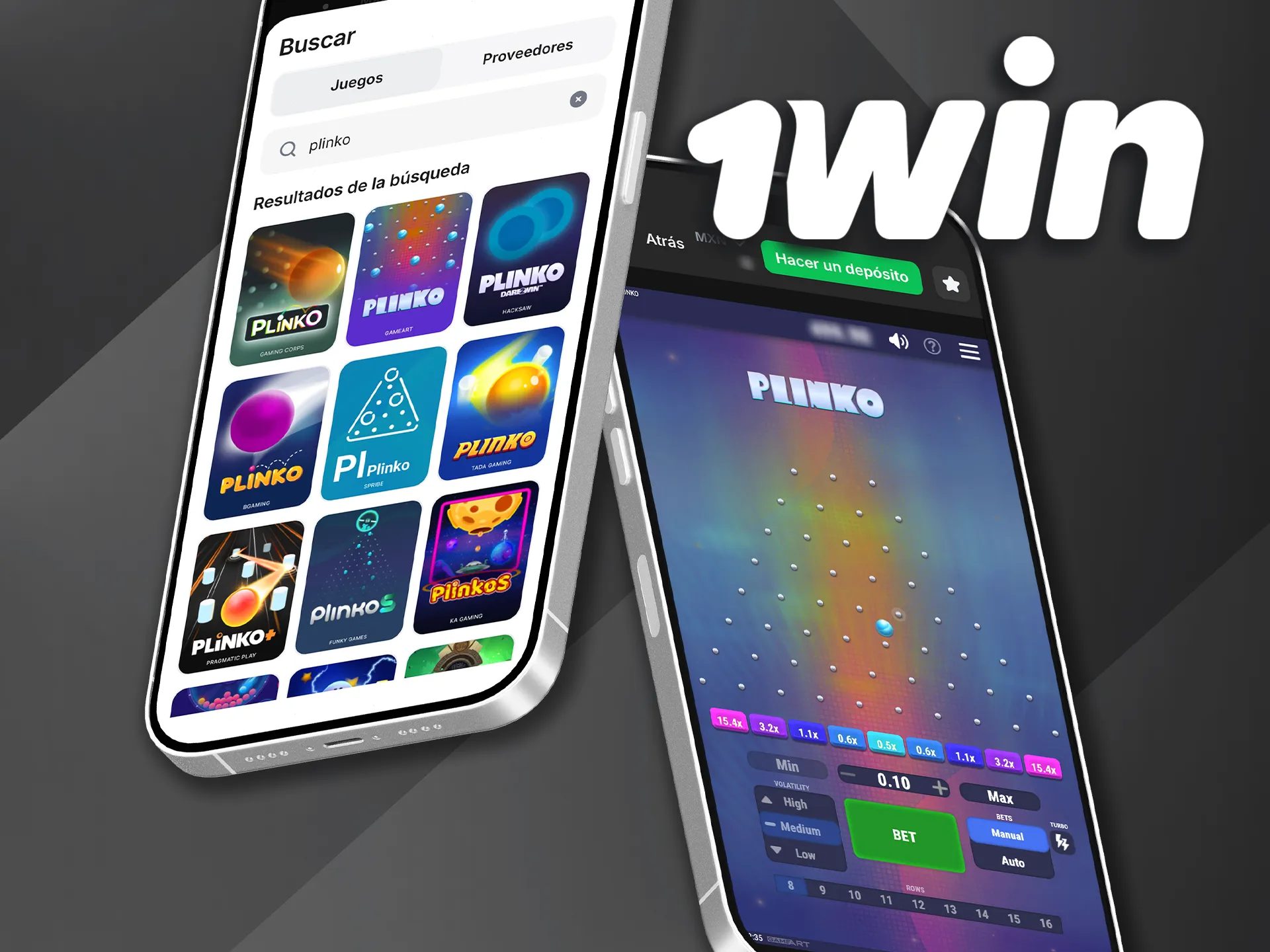 Accede a Plinko desde apps de 1win y domina cada partida.