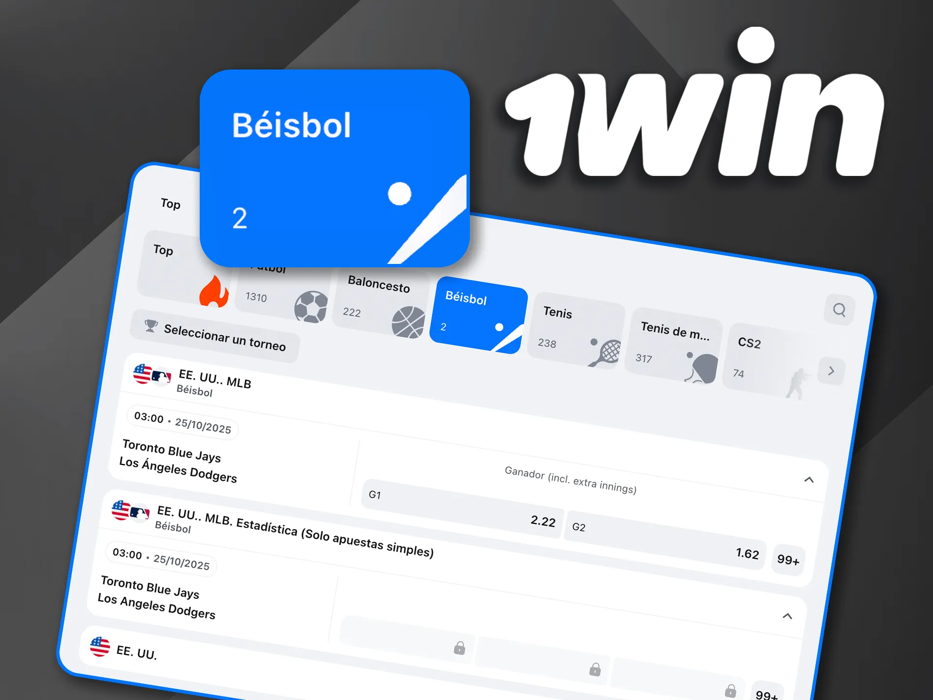 Apuesta en béisbol y sigue cada carrera y jonrón con 1win.