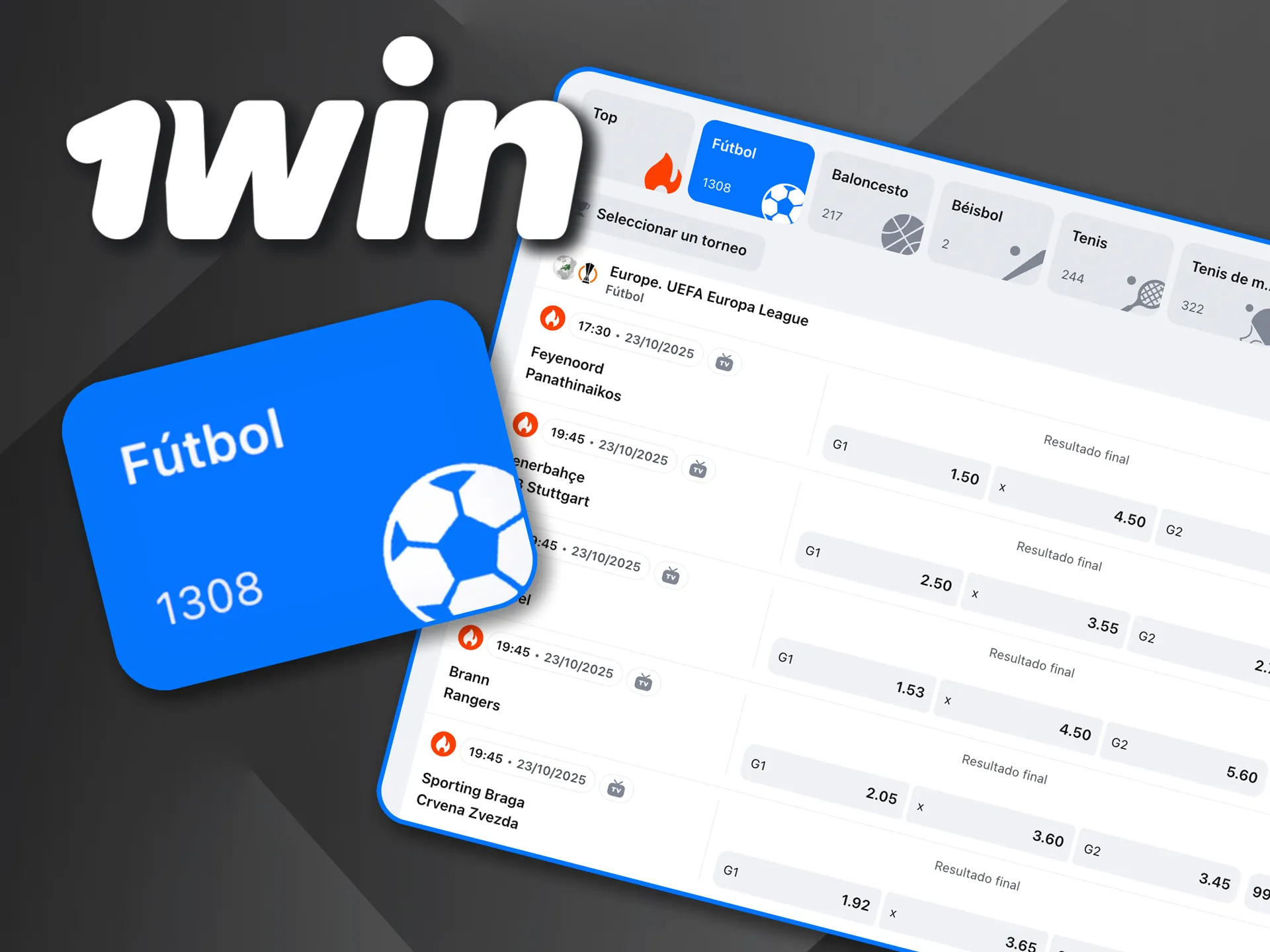 Apuesta en fútbol con 1Win y vive la emoción de cada partido.
