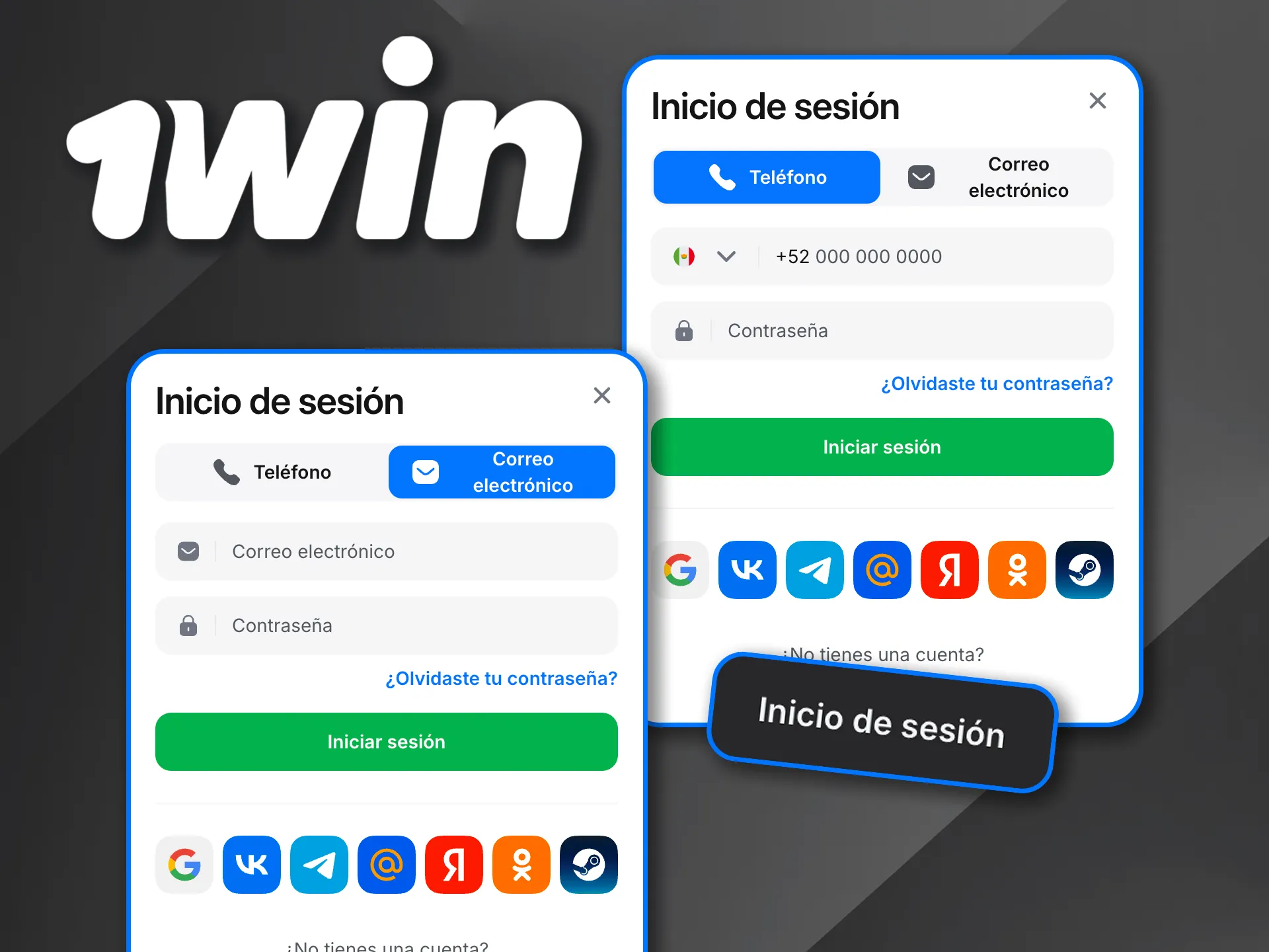 Inicia sesión en 1Win y empieza a jugar en segundos.