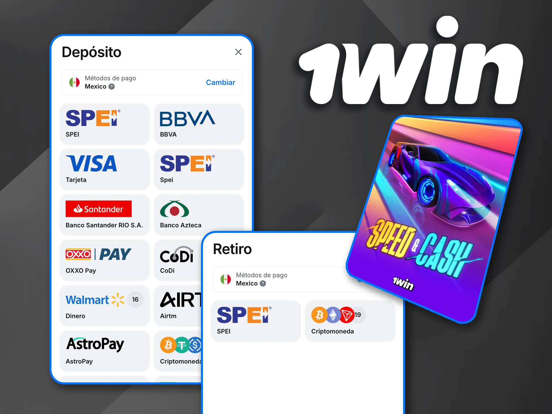 Gestiona tus fondos en Speed and Cash de 1win y disfruta del juego sin interrupciones.