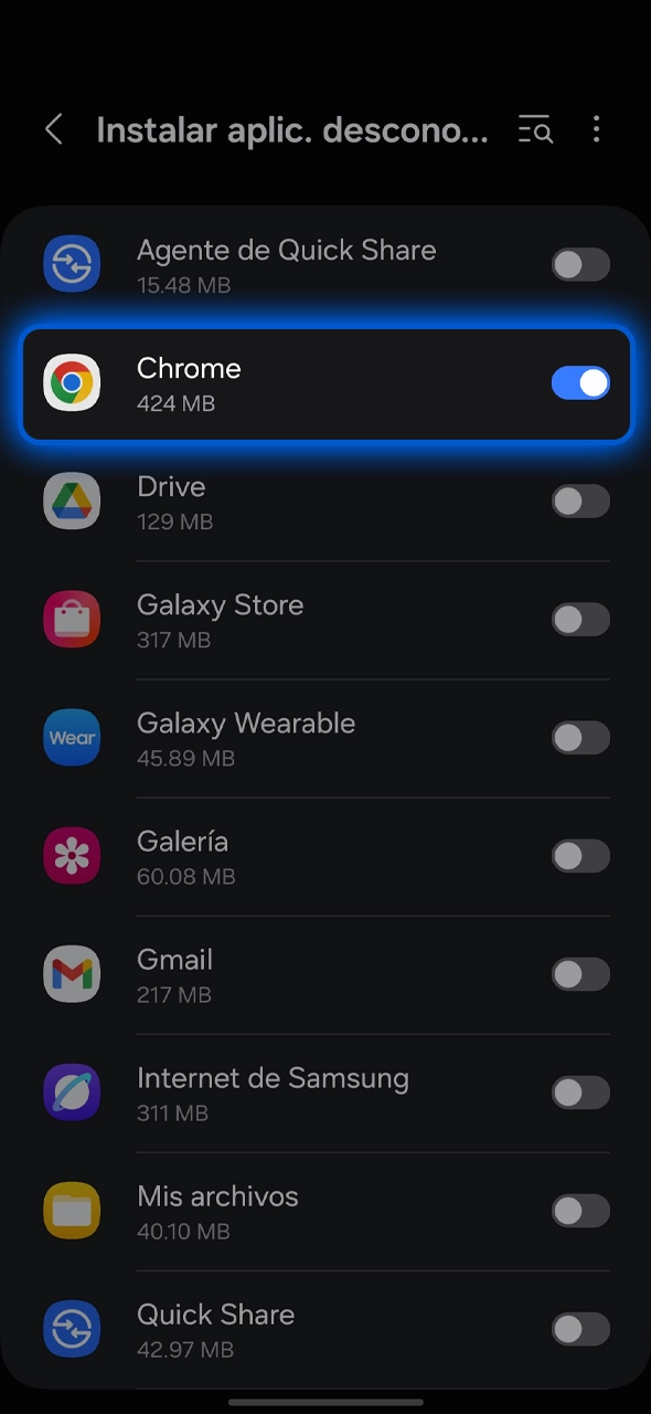 Instala la app oficial de 1Win abriendo el archivo apk descargado.