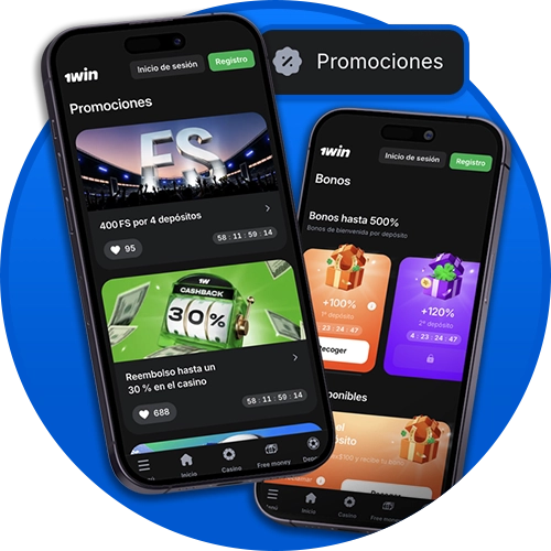 Activa y gestiona tus bonos facilmente desde el panel principal de la app oficial 1win.